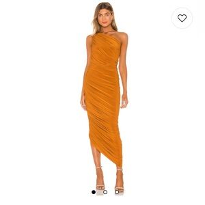 Norma Kamali Diana Gown in Bronze